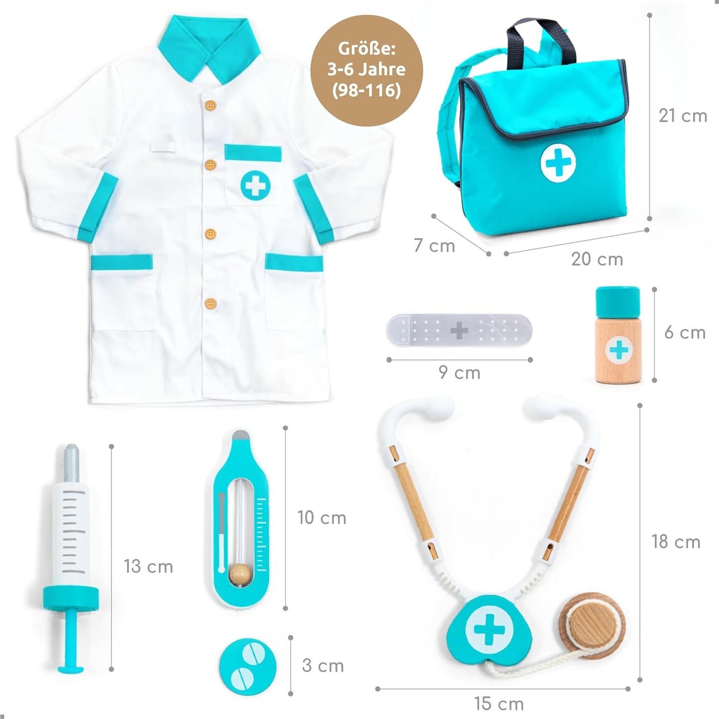 20-teiliges Arztkoffer-Spielset