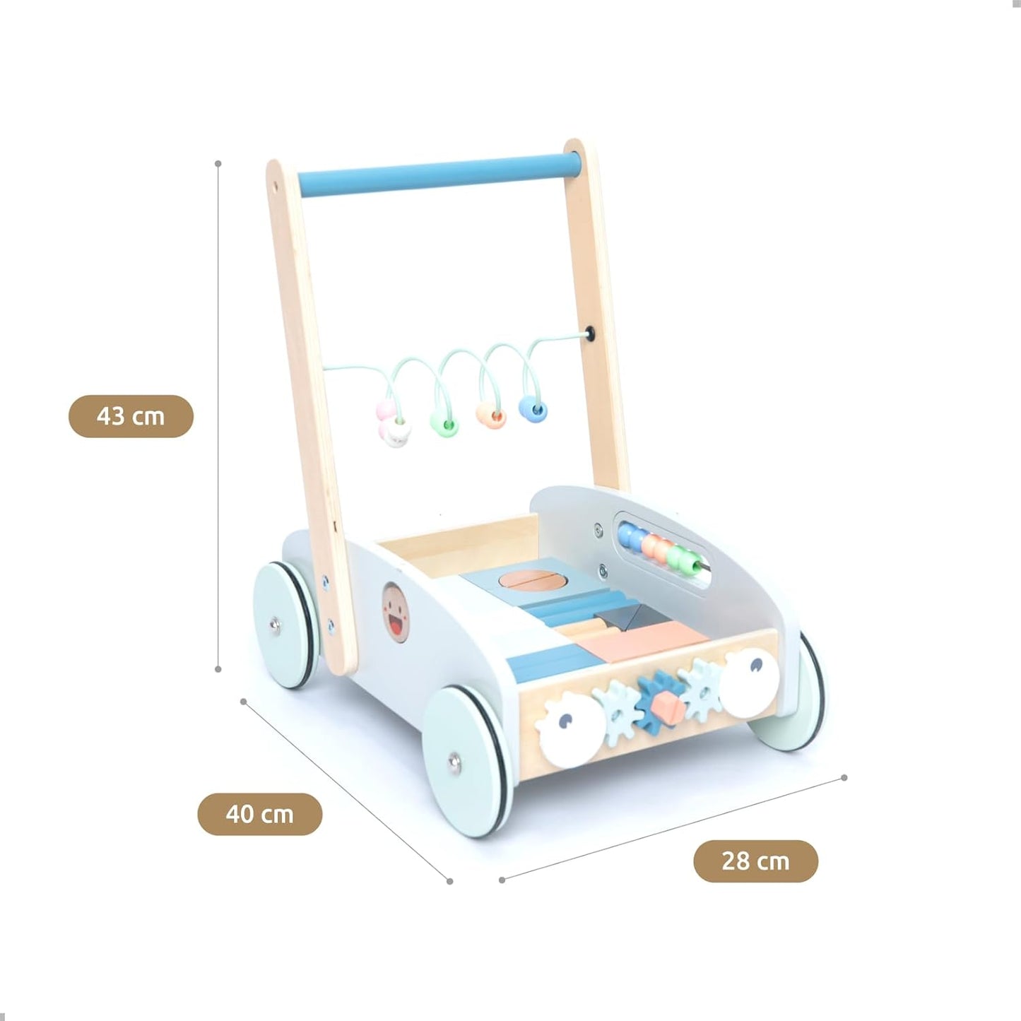 5-in-1 Lauflernwagen, Blau