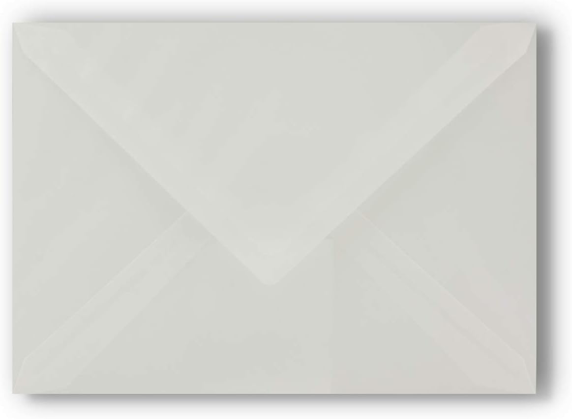 50x transparente Briefumschläge Serie FarbenFroh, 50 Umschläge 48-Transparent