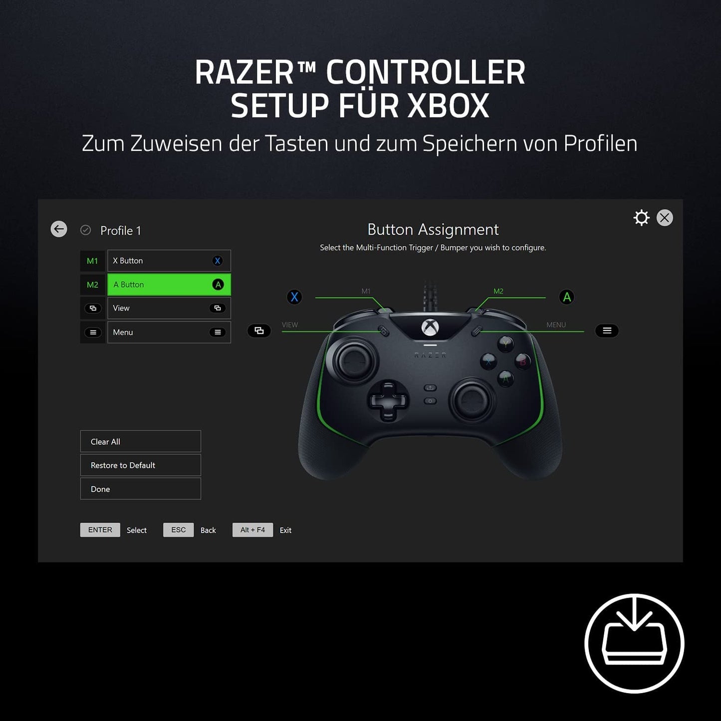 Wolverine V2, Gamepad