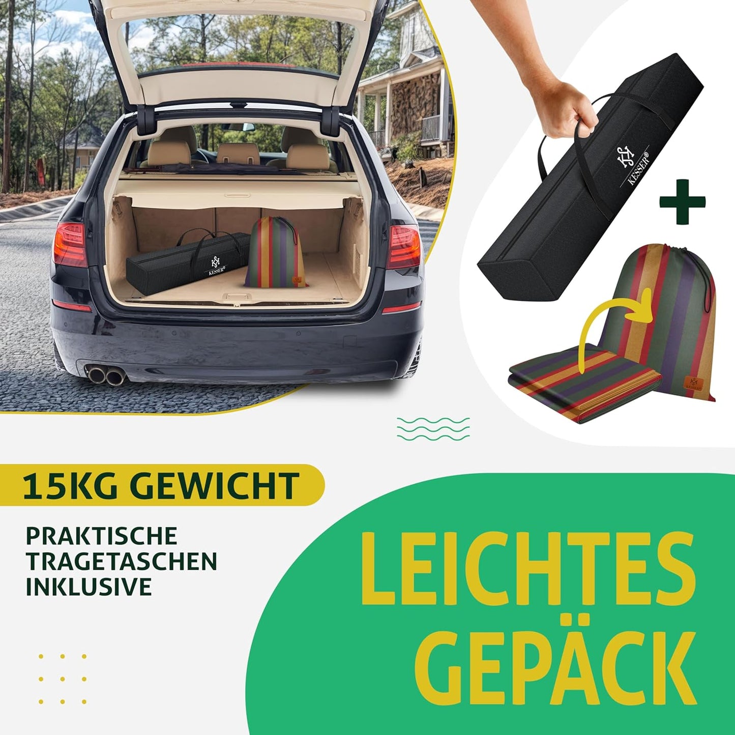 Hängematte mit Gestell, Bunt