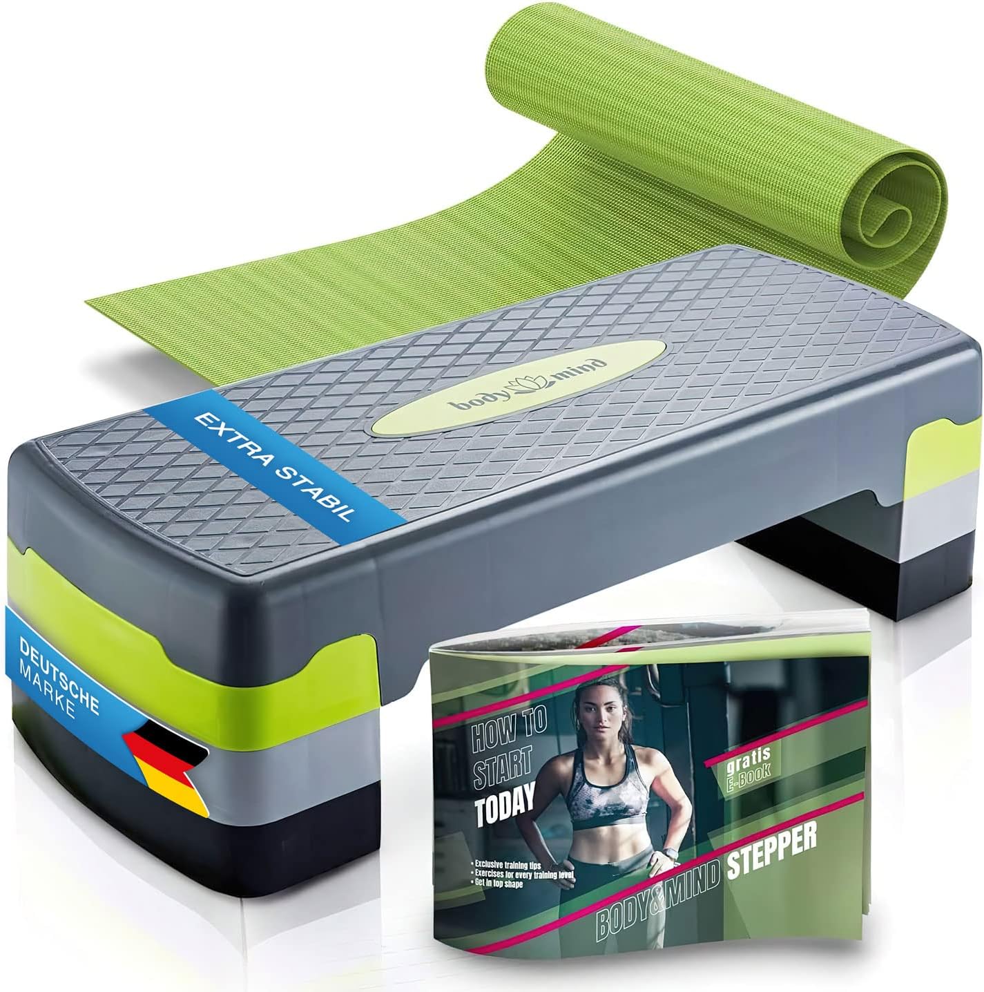 Elite Board - Aerobic Steppbrett mit Anti-Rutsch-Matte, Elite Board