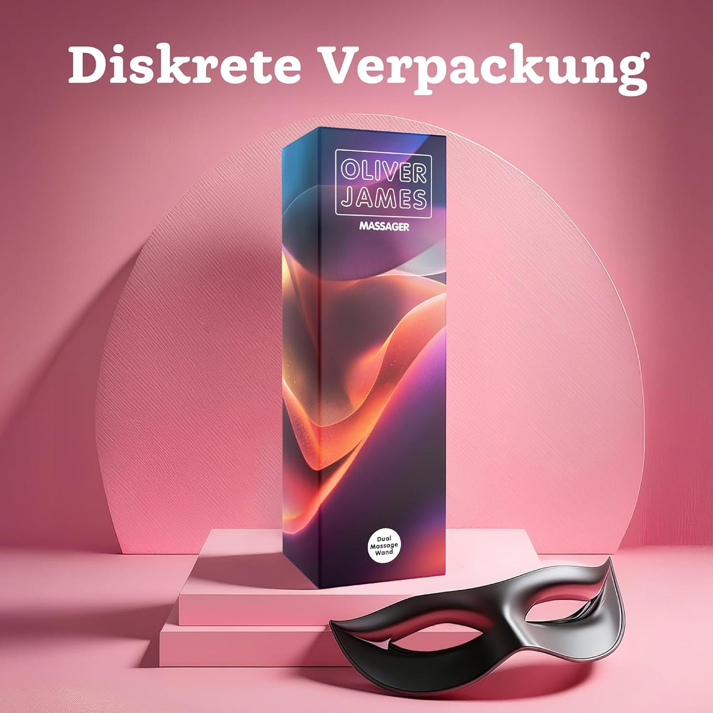 Dual Vibrator Zauberstab mit 10 Modi, Duschfest, Rosenquarz