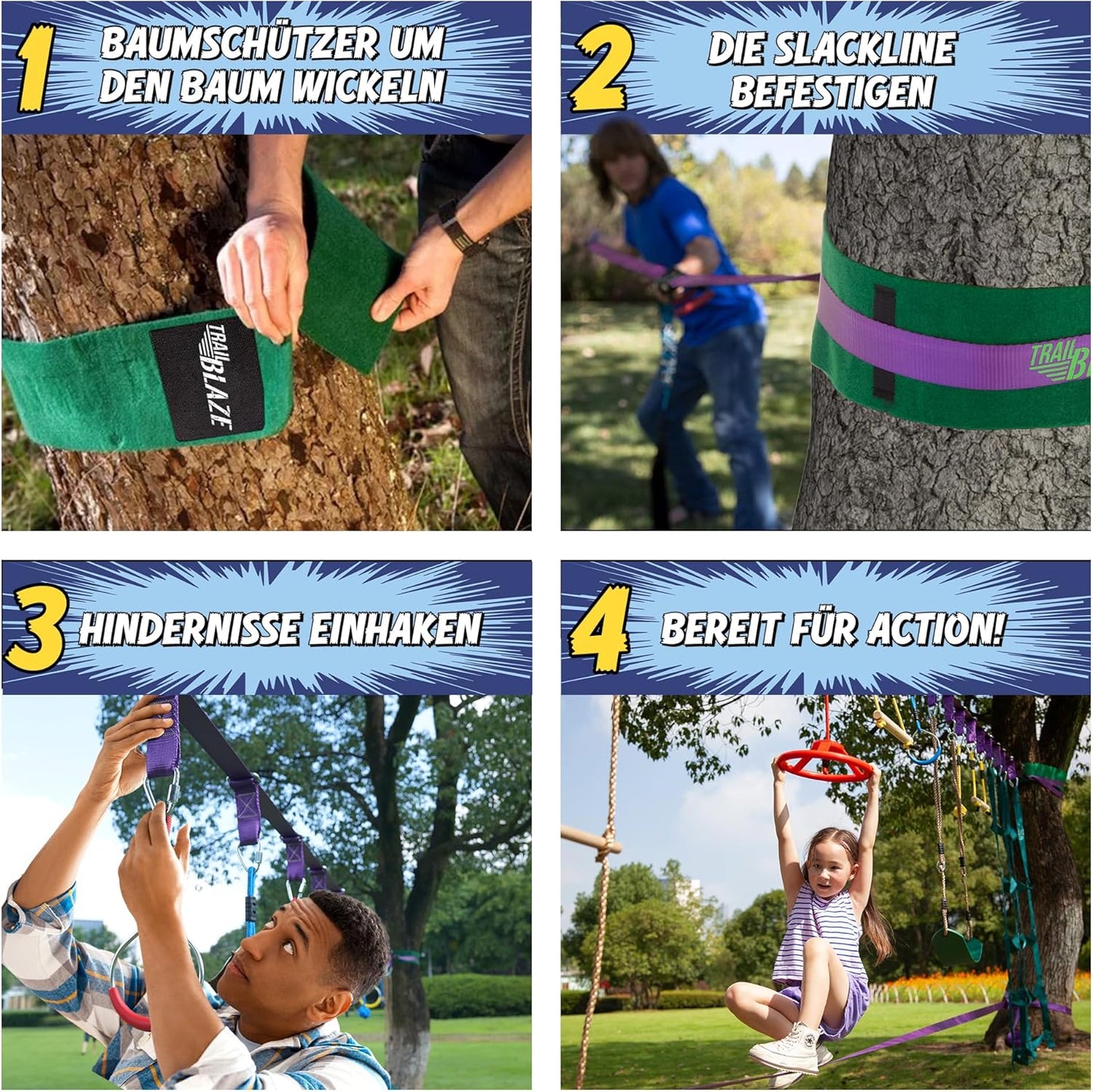 Ninja Warrior Hindernisparcours-Set