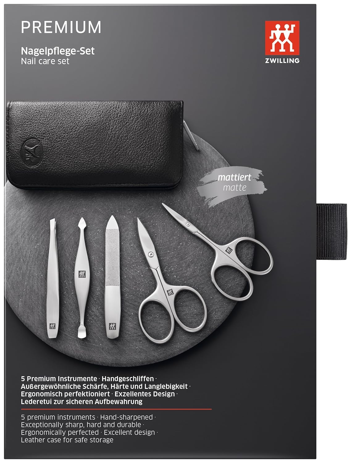 TWINOX Yak Reissverschl.-Etui 3-tlg, Inkl. Nagelschere 1 stück (1er Pack)