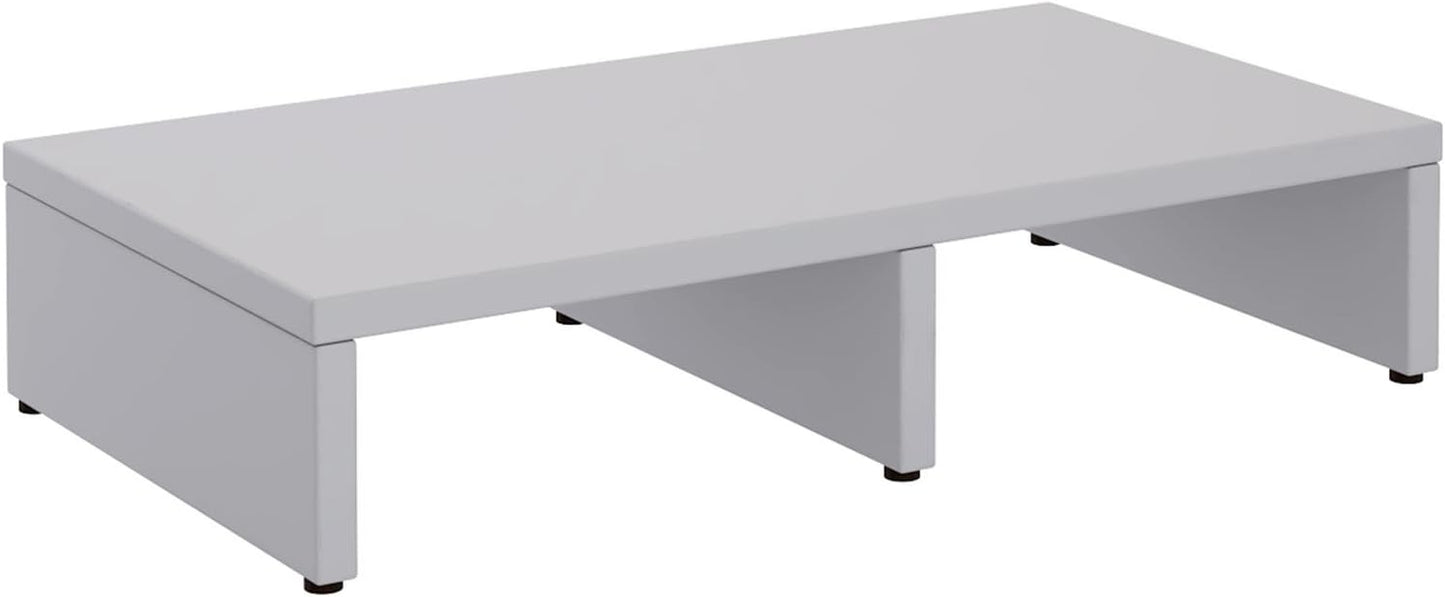Monitor Schreibtischaufsatz (Bildschirmerhöhung), Hellgrau
