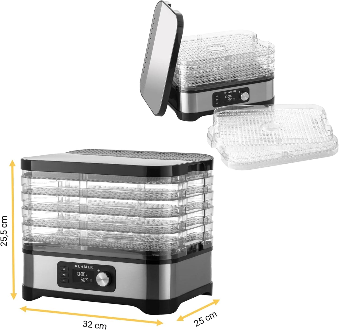 Dörrautomat mit Timer und Temperaturregler, Dörrautomat