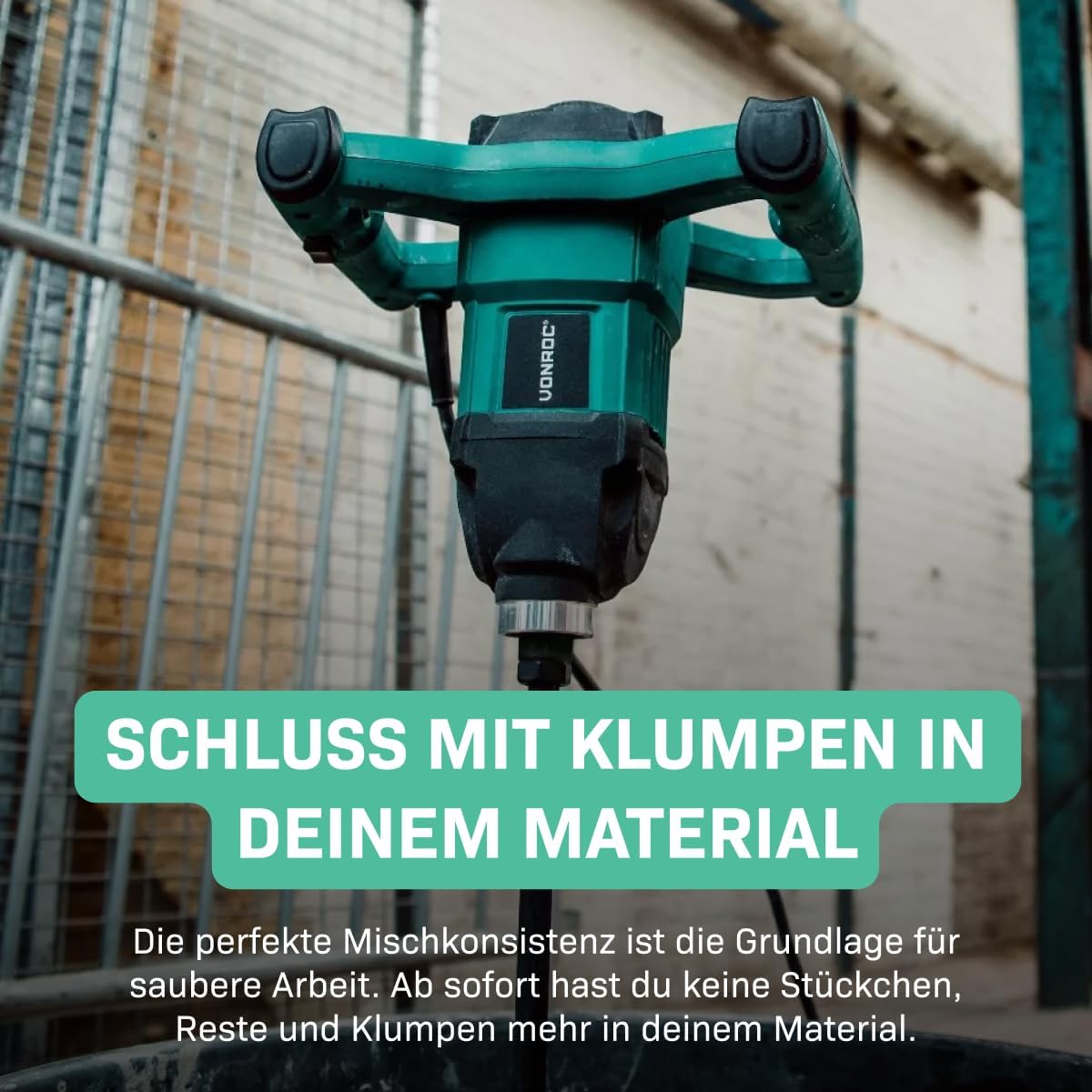 Betonmischer mit Sanftanlauf, 1200 W
