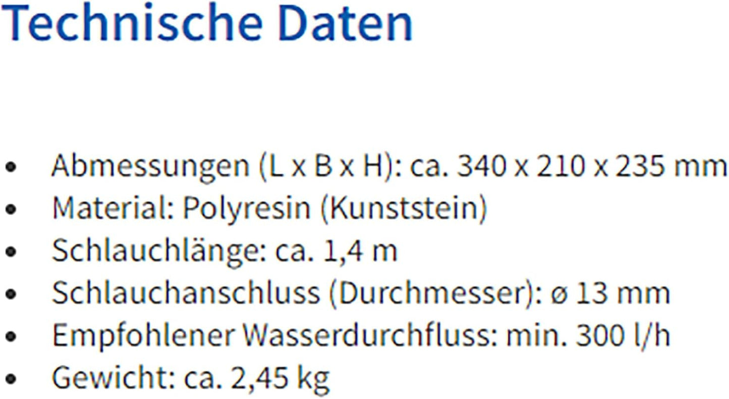 Wasserspeier-Figur Frosch für Garten-Teich