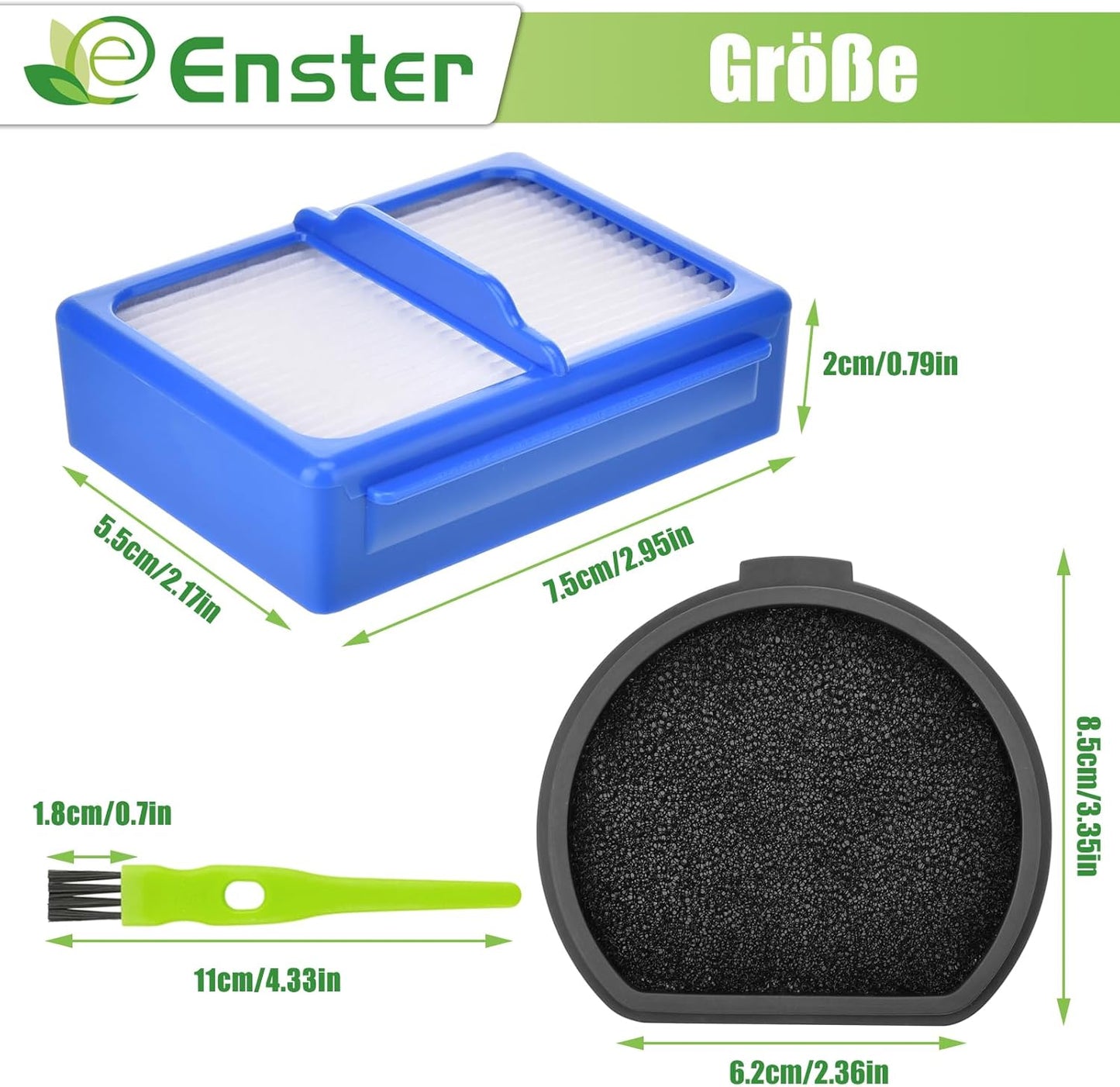 Filterset für AEG QX9 Staubsauger, QX9-4P