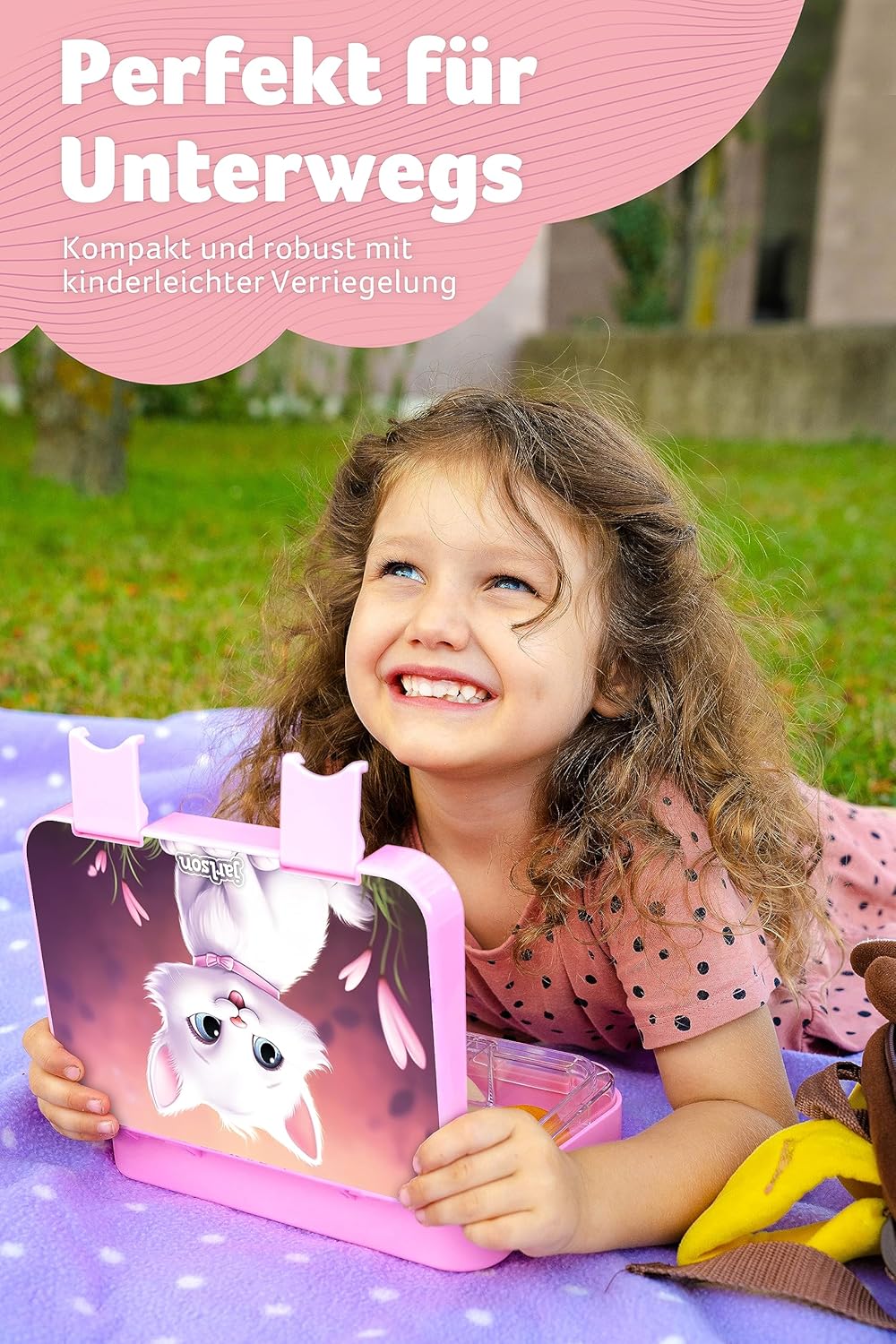 Kinderlunchbox Toni mit 6 Fächern, Katze