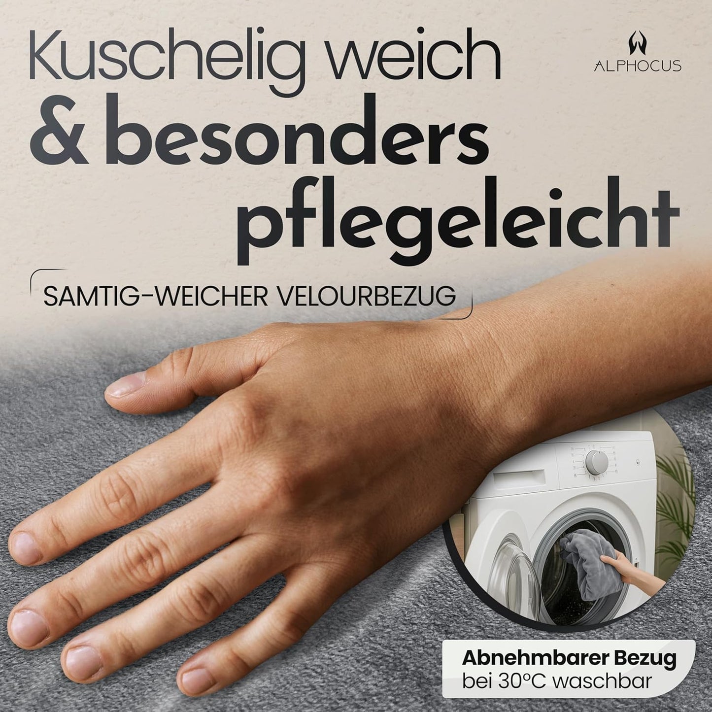 2 in 1 Lesekissen mit integriertem Kirschkernkissen