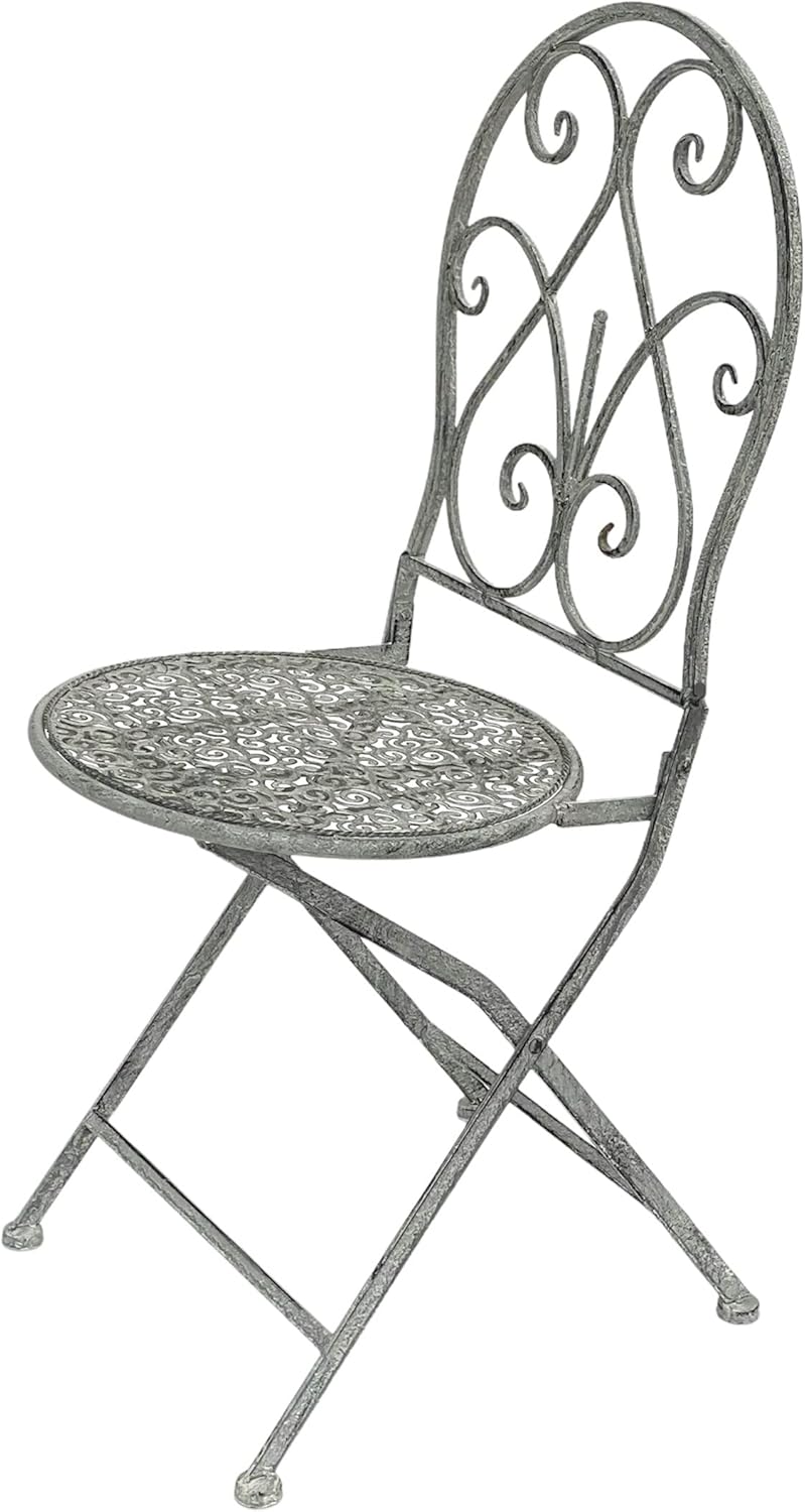 Metall-Gartenstuhl im Vintage-Stil