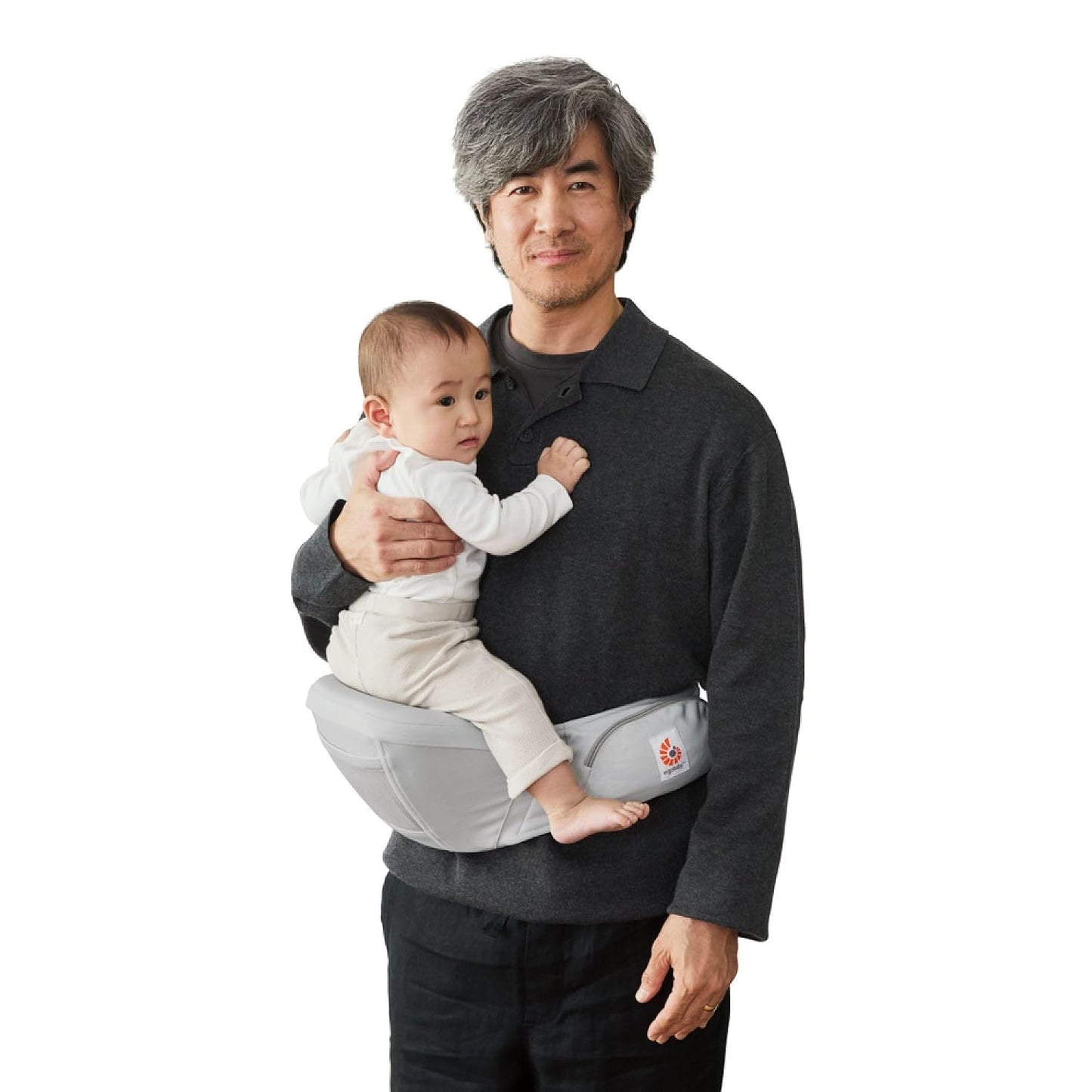 Hip Seat Babytrage, Lift Hip Seat Perlgrau