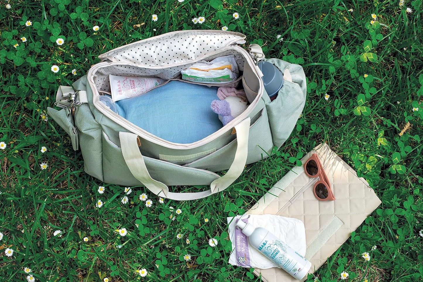 Wickeltasche Sydney II mit Isofach, Salbeigrün