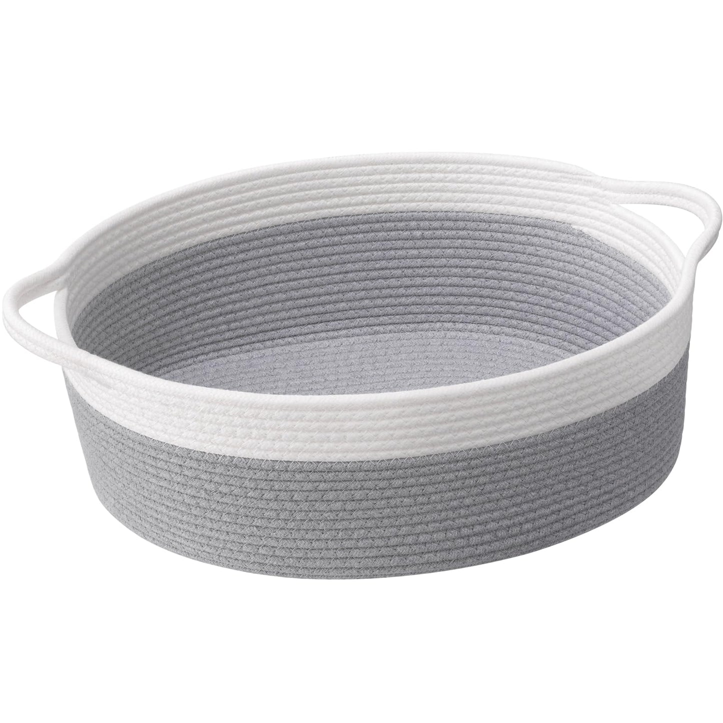 Geflochtener Aufbewahrungskorb, Grau 34 x 25 x 15 cm