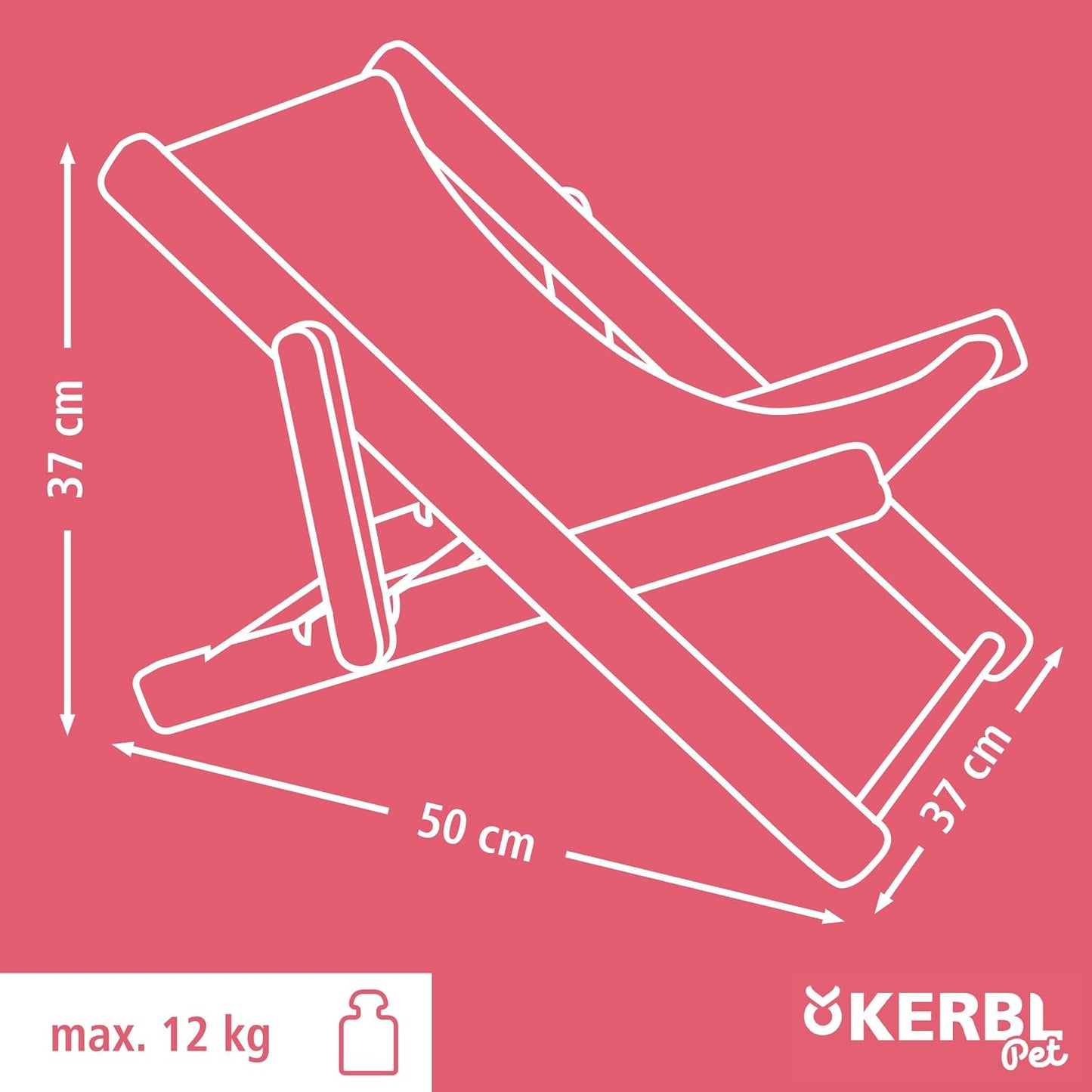 Beach Katzenliegestuhl, 3-Fach höhenverstellbar, Modell 86277