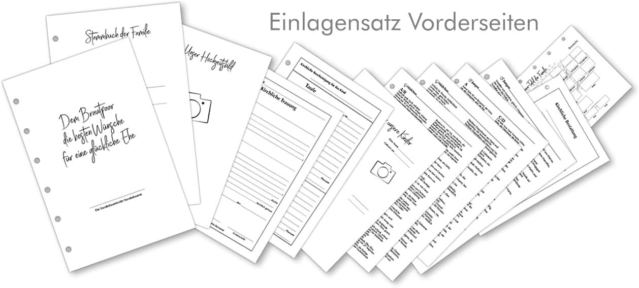 Familienstammbuch für Standesamt & Kirche