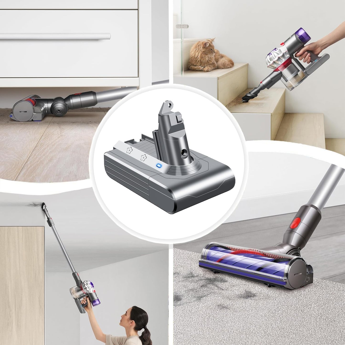 Ersatzakku für Dyson V6 Modelle, V6