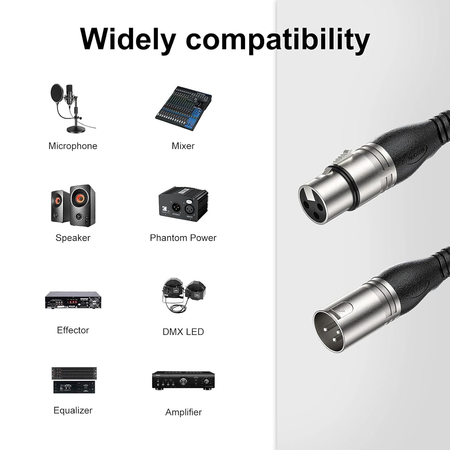 Mikrofonkabel XLR, 6m, 1pack 6.1m