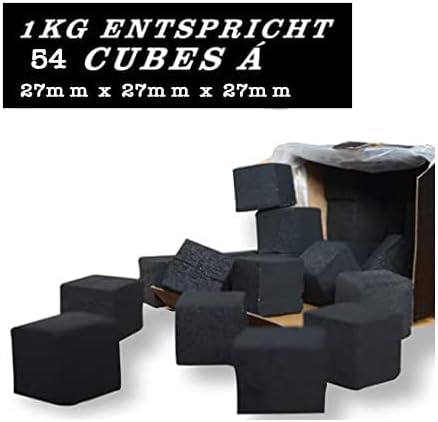 Kokosnuss Grillkohle Würfel (2kg, langlebig), Consumer 2kg