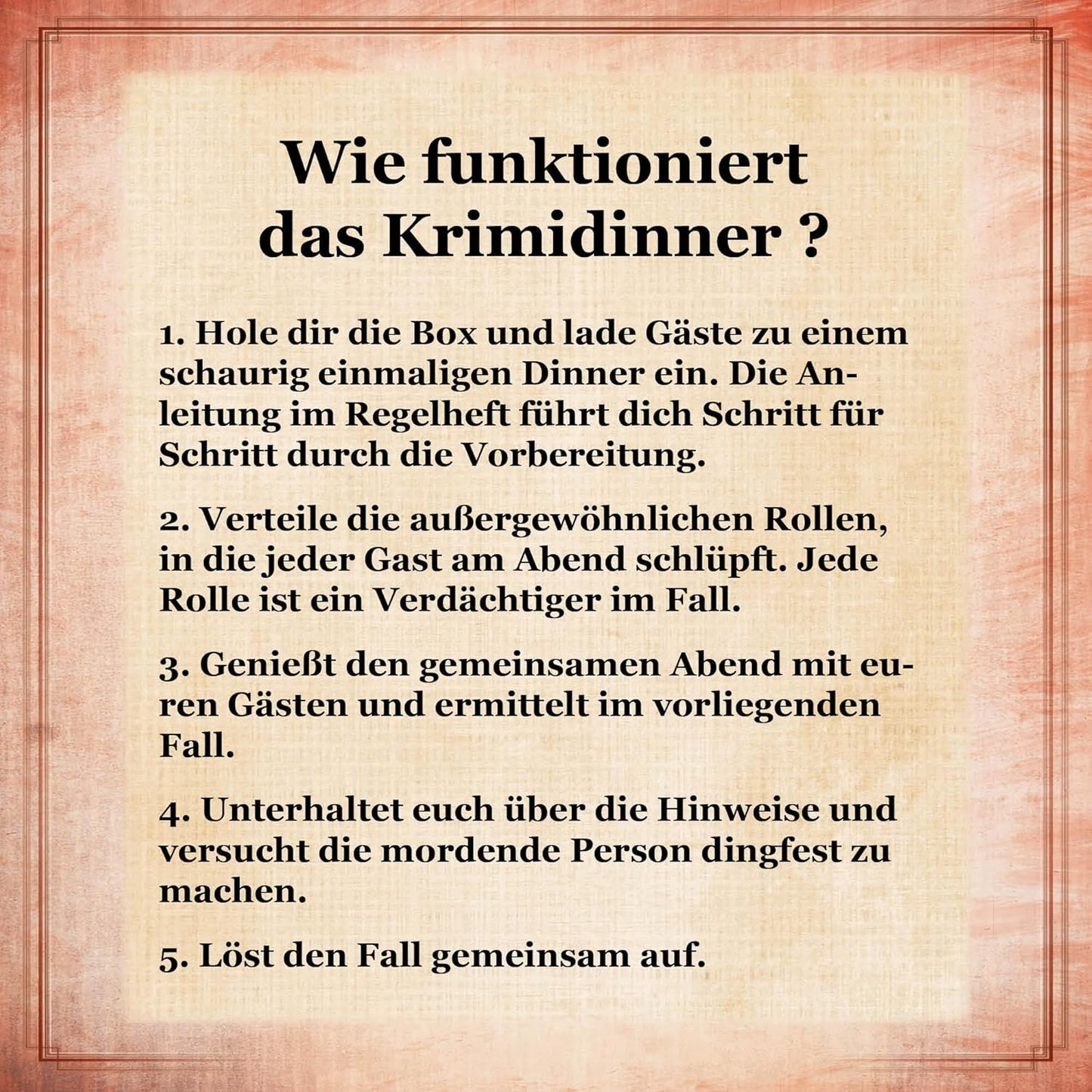 Nacht des Wahnsinns - Real Crime Dinner