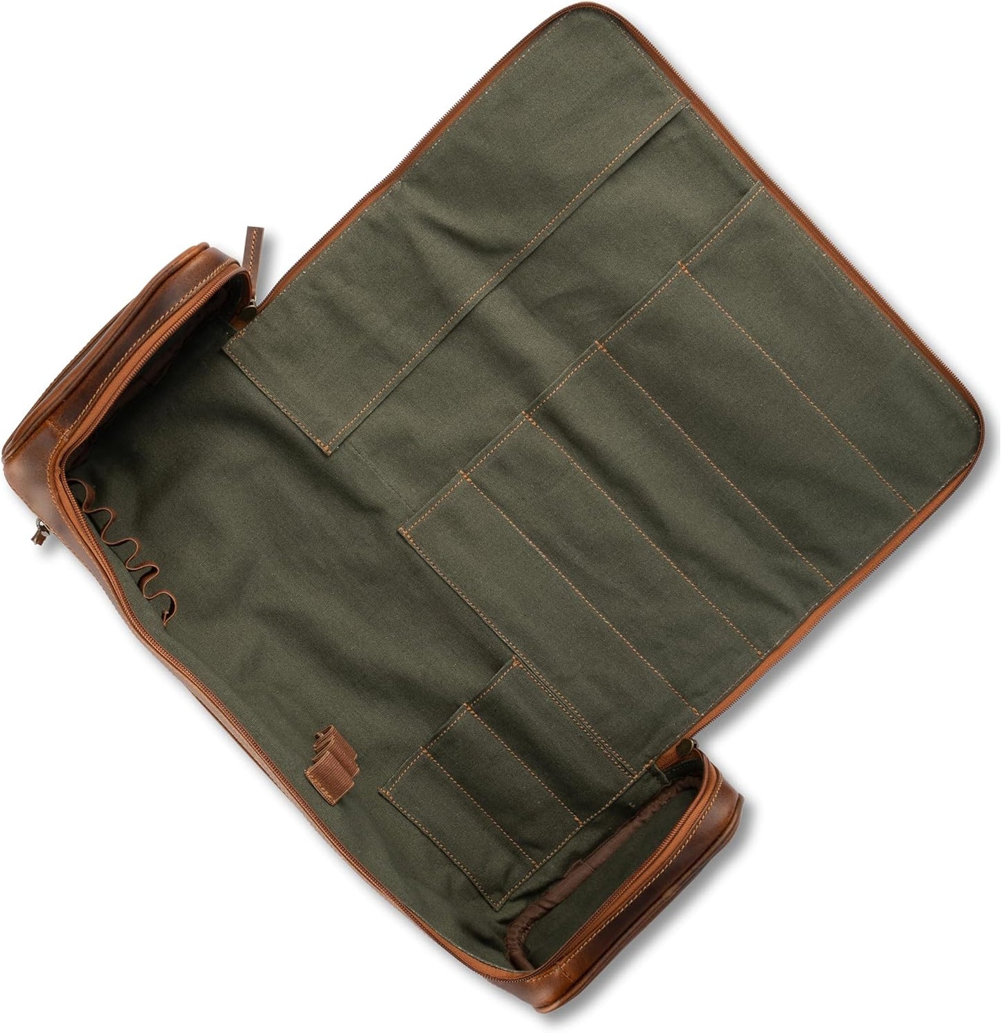 Arvid Messerrolltasche, Walnussbraun