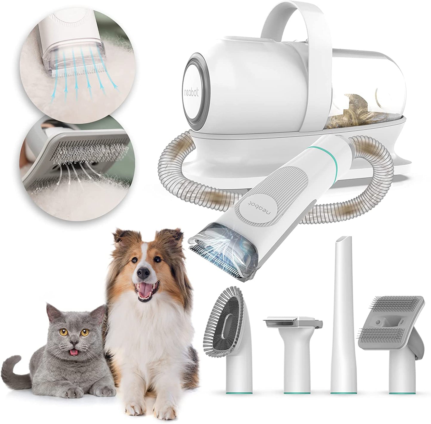 Hundeschermaschine mit Staubsauger