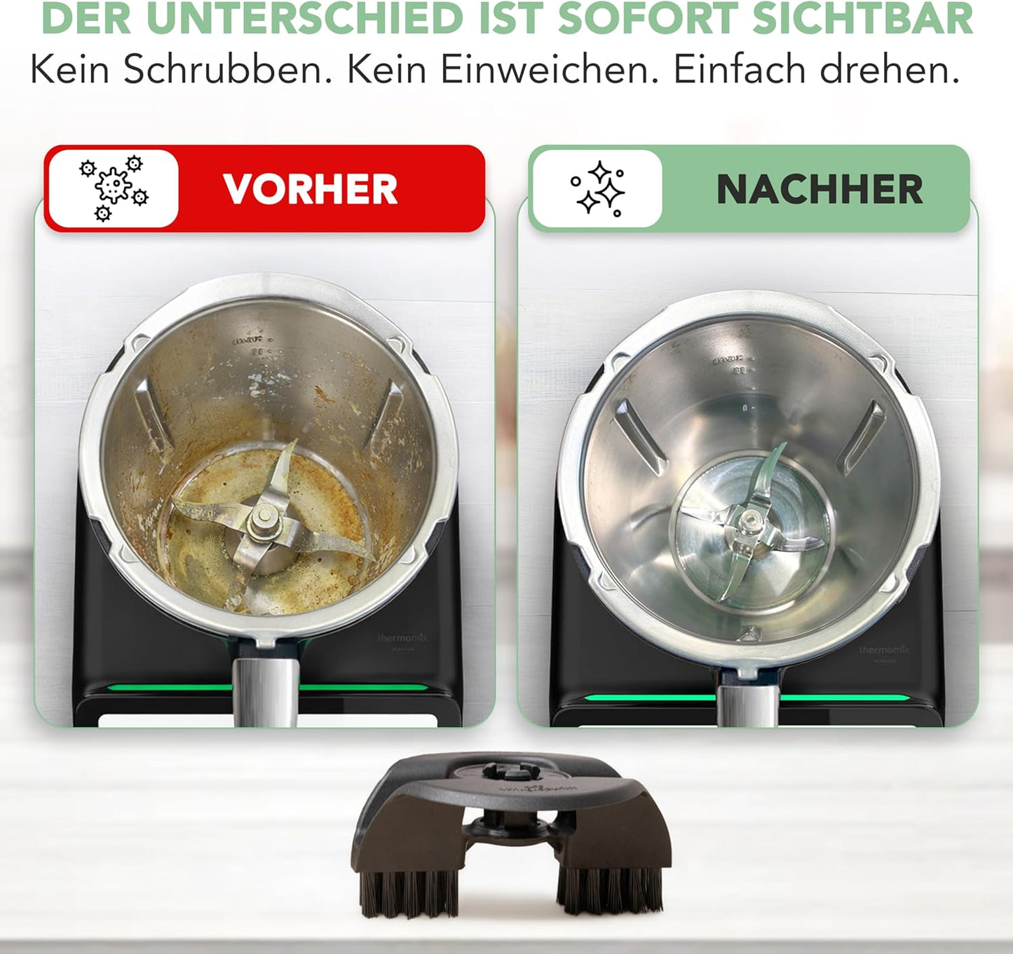 WunderBrush Spin Reinigungsbürste für Thermomix