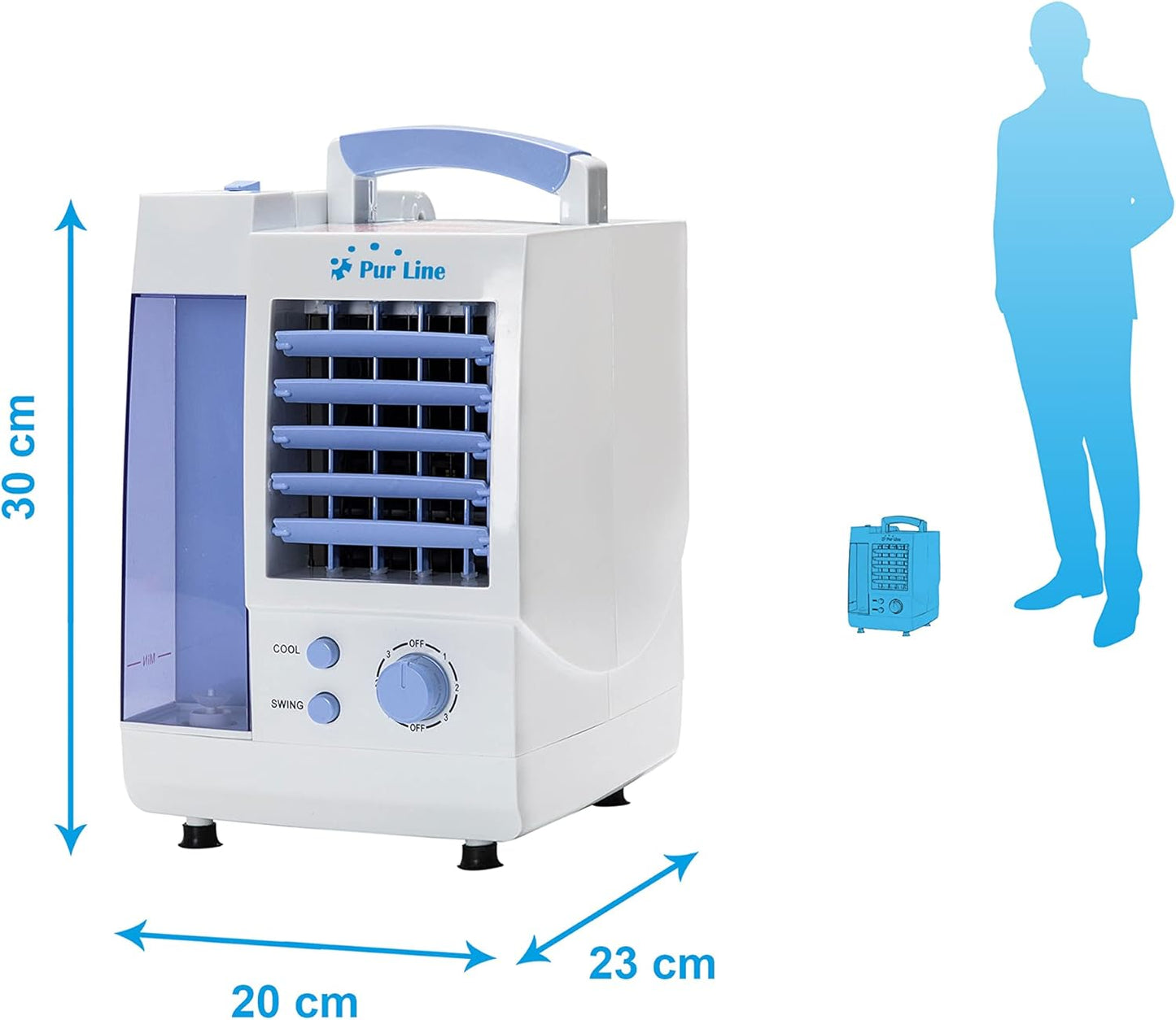 Verdunstungskühlsystem RAFY 30 mit geringem Verbrauch, 30 Climatizador 1 L
