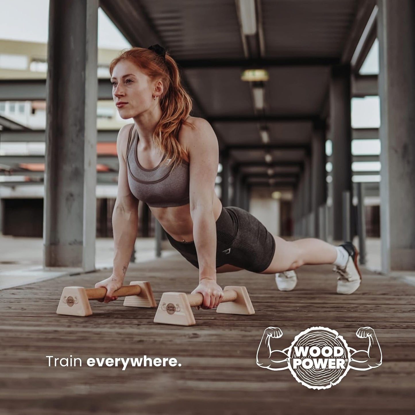 PowerBars Holz-Parallettes für Calisthenics
