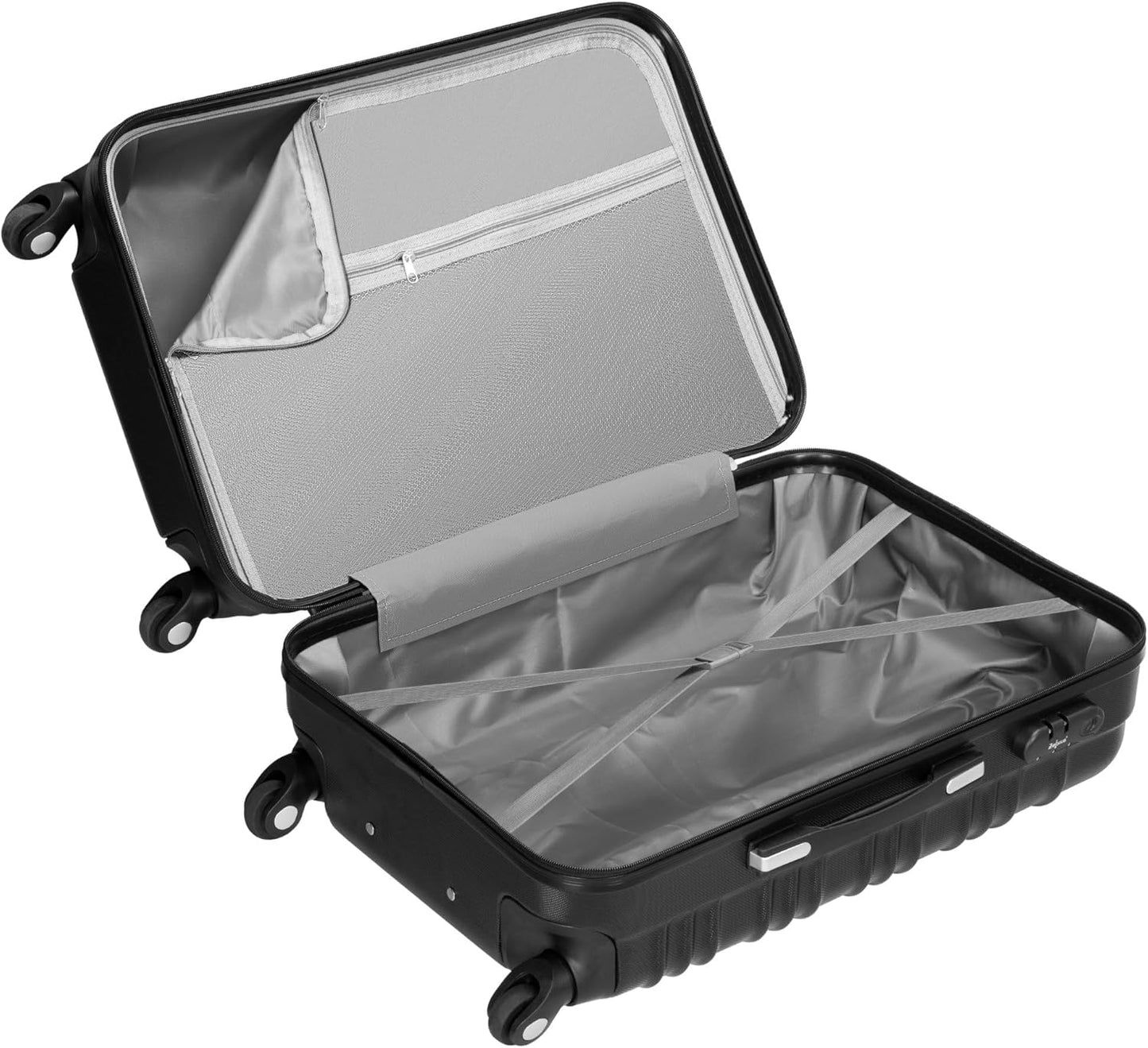4-tlg. Hartschalenkoffer Set, Schwarz