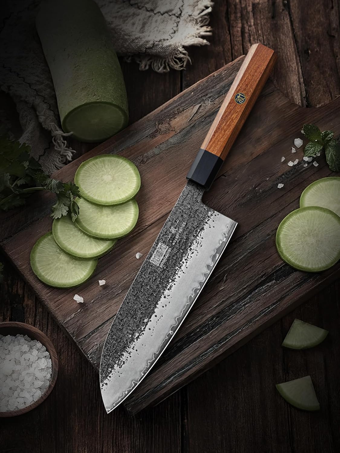 Santokumesser, Handgeschmiedet, 7 Inch Santoku Knife