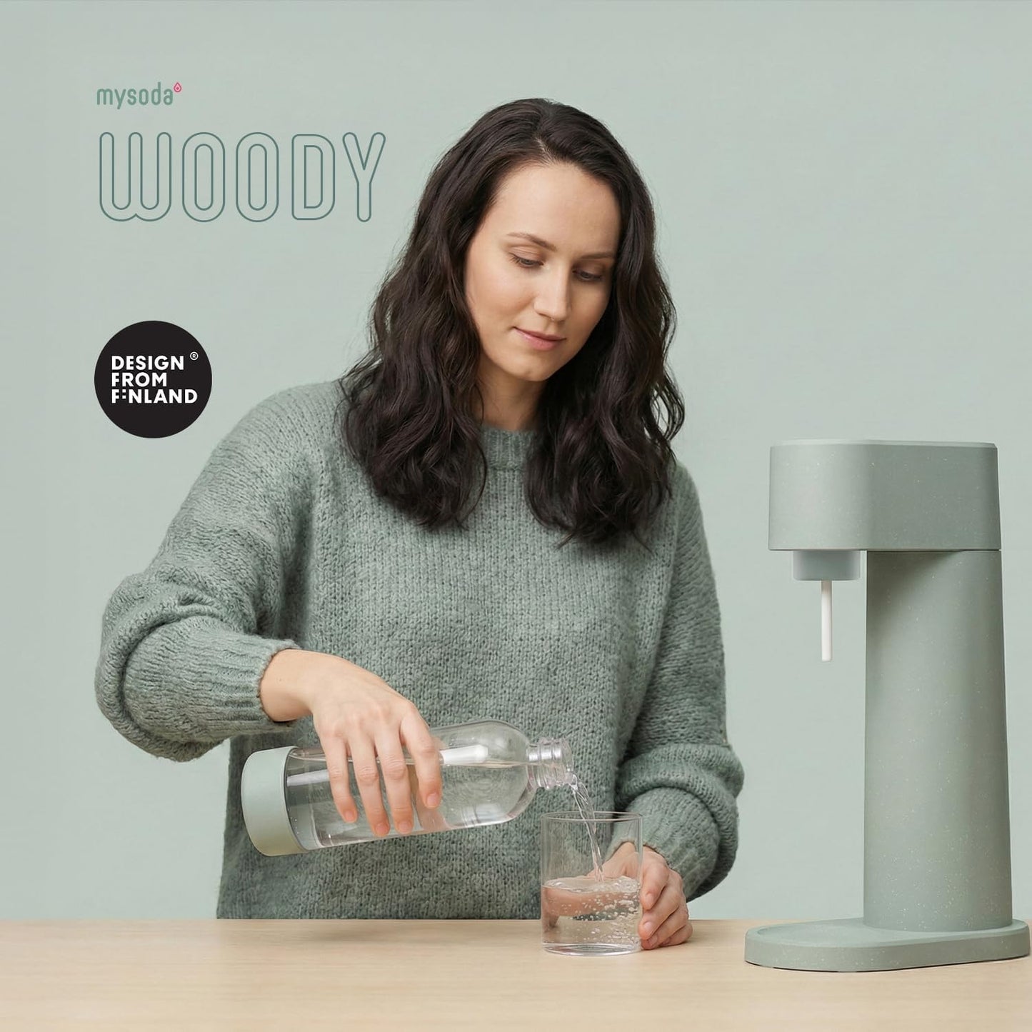 Woody Wassersprudler, Salbeigrün