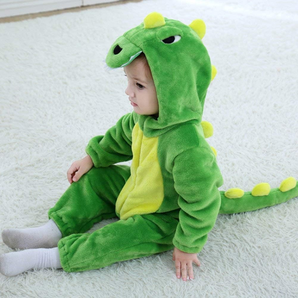 Baby-Dinosaurier Kostüm mit Kapuze, 3-4 Jahre Grün