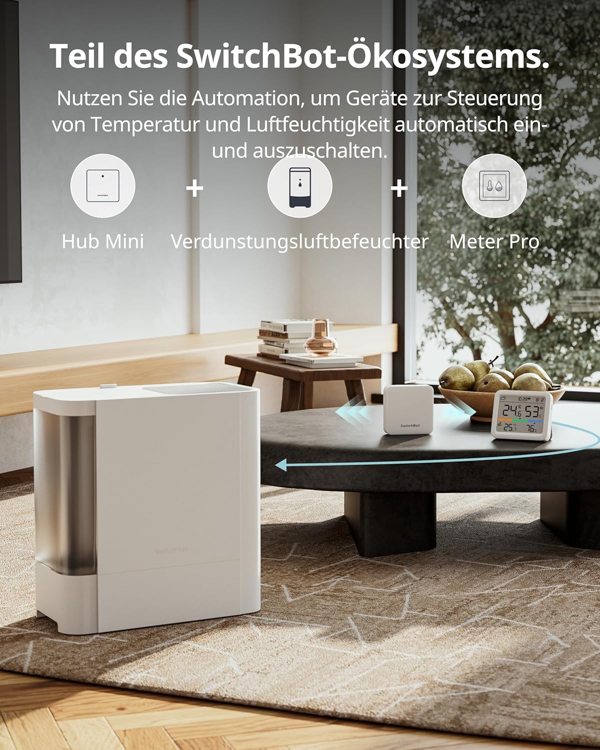 Temperatursensor mit Datum/Wettervorhersage/Intelligenter Warnung