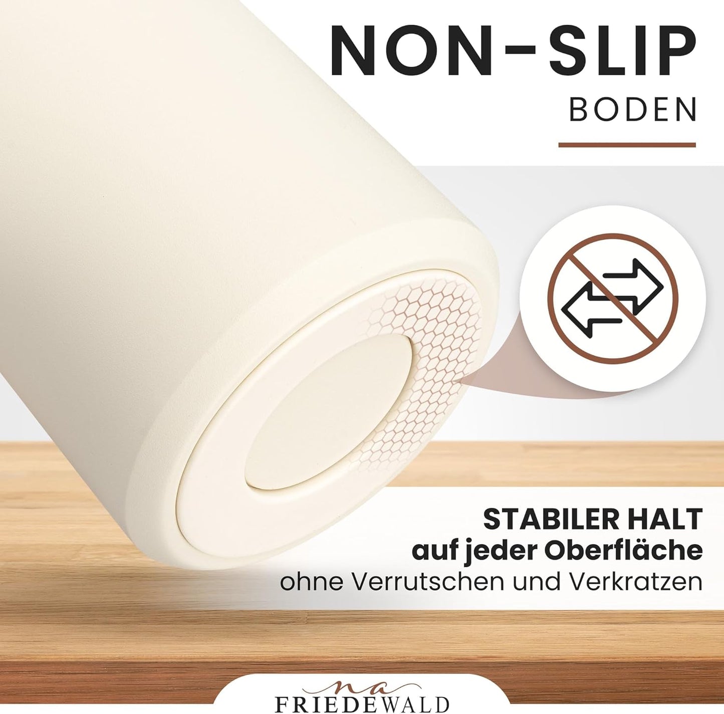 Thermo French Press für Kaffee & Tee, Creme-beige