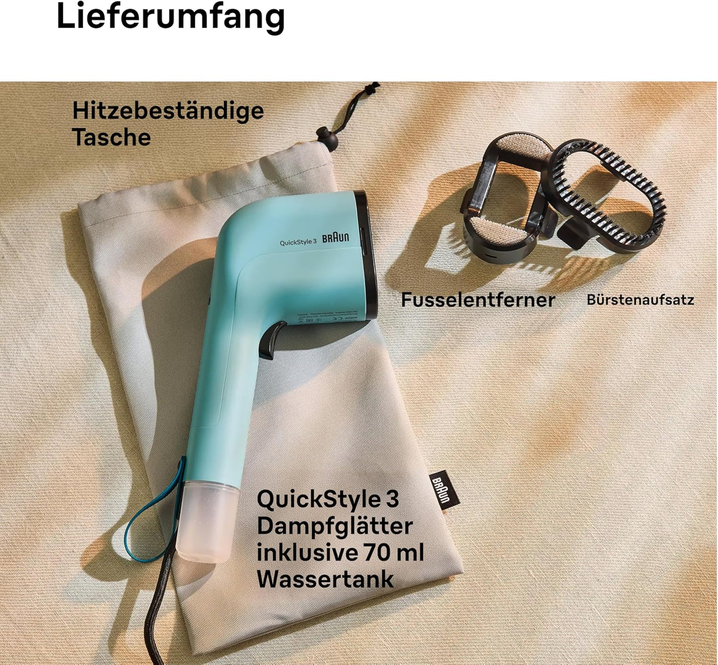 QuickStyle 3 Dampfglätter, Grün