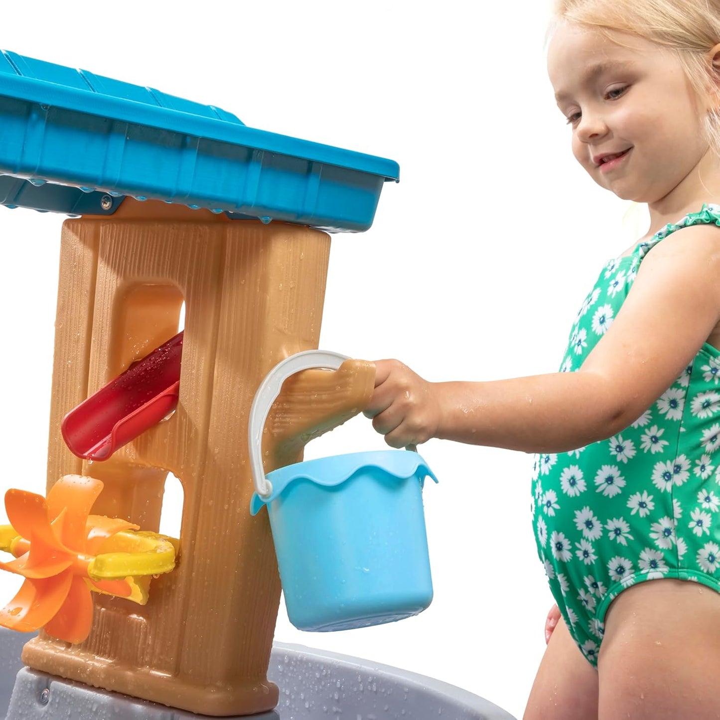 Wasserspieltisch mit Zubehörset, Grau
