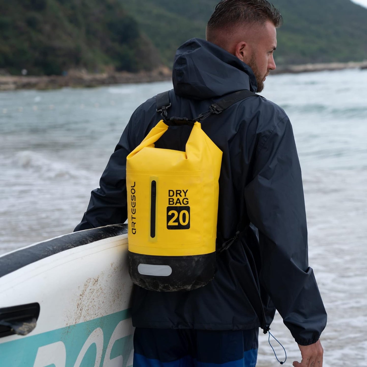 Wasserdichte Dry Bag, 30 Liter, Gelb 30L