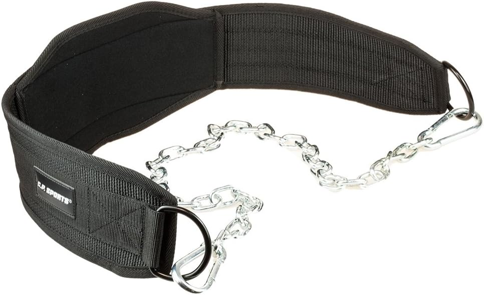 Dipgürtel mit Kette, Schwarz