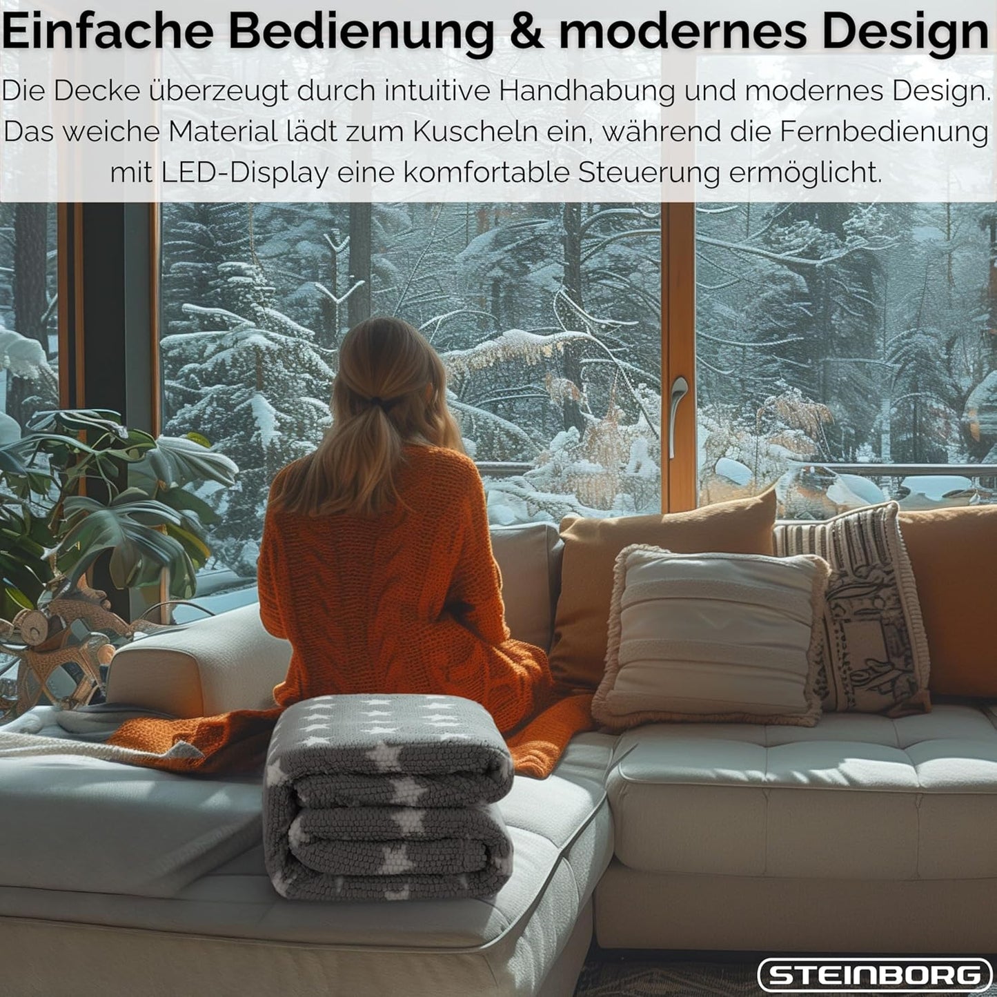 Elektrische Heizdecke mit Abschaltautomatik (waschbar)