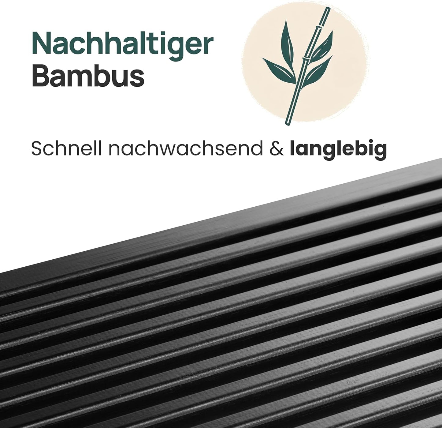 Sitzbank für Flur & Esszimmer, Schwarz Lang ohne Schuhablage