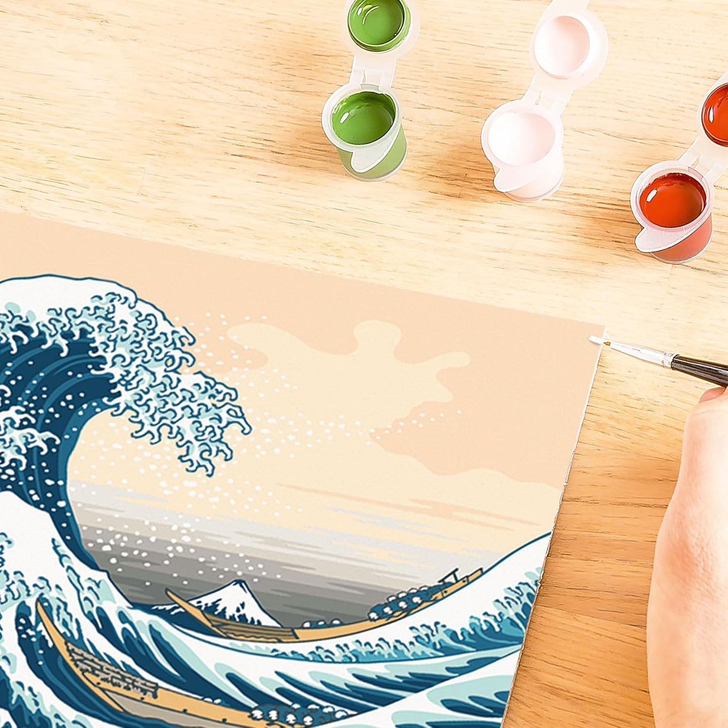 Malen nach Zahlen The Great Wave (Hokusai)