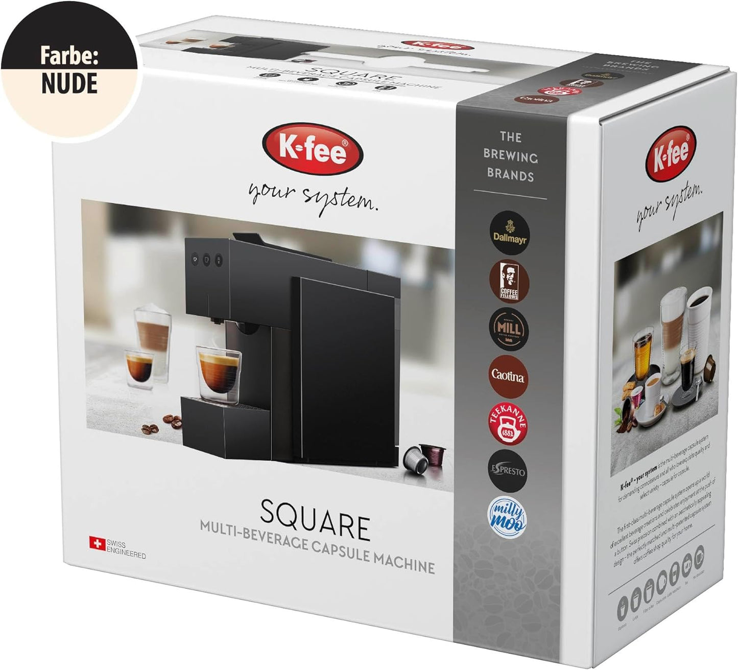 Square Kapselmaschine für Kaffee, Tee & Kakao