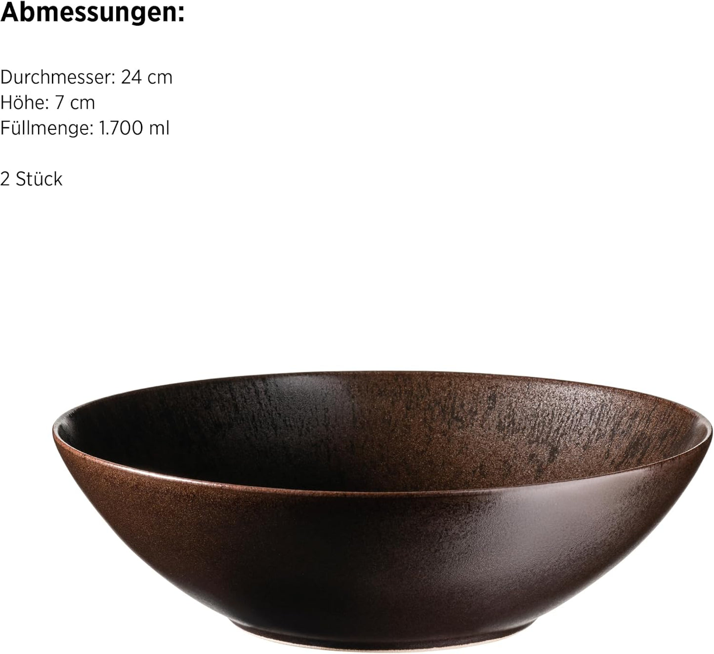2-teiliges Schüssel-Set Metallic