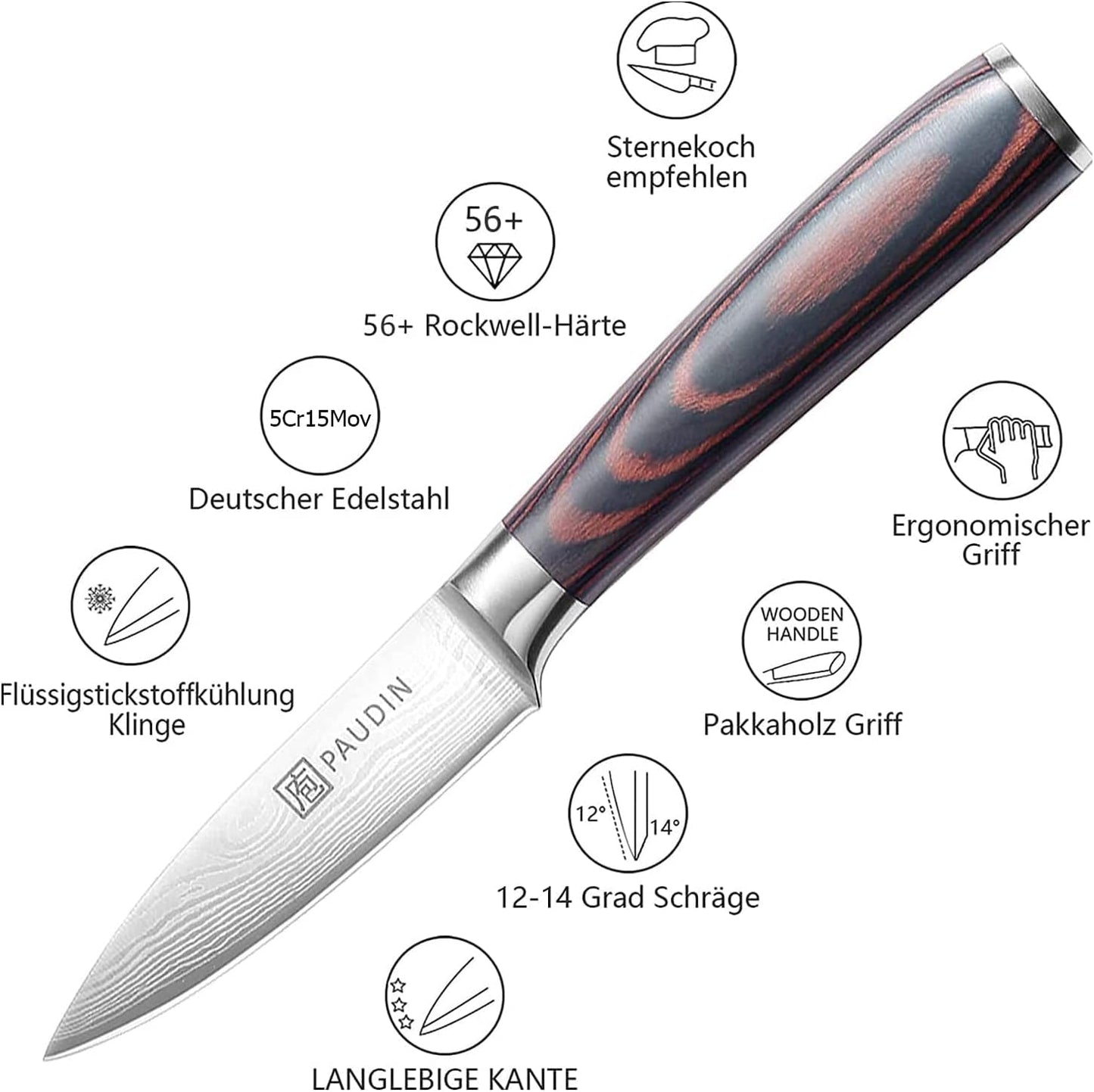 Gemüsemesser, Gemüsemesser 9 cm
