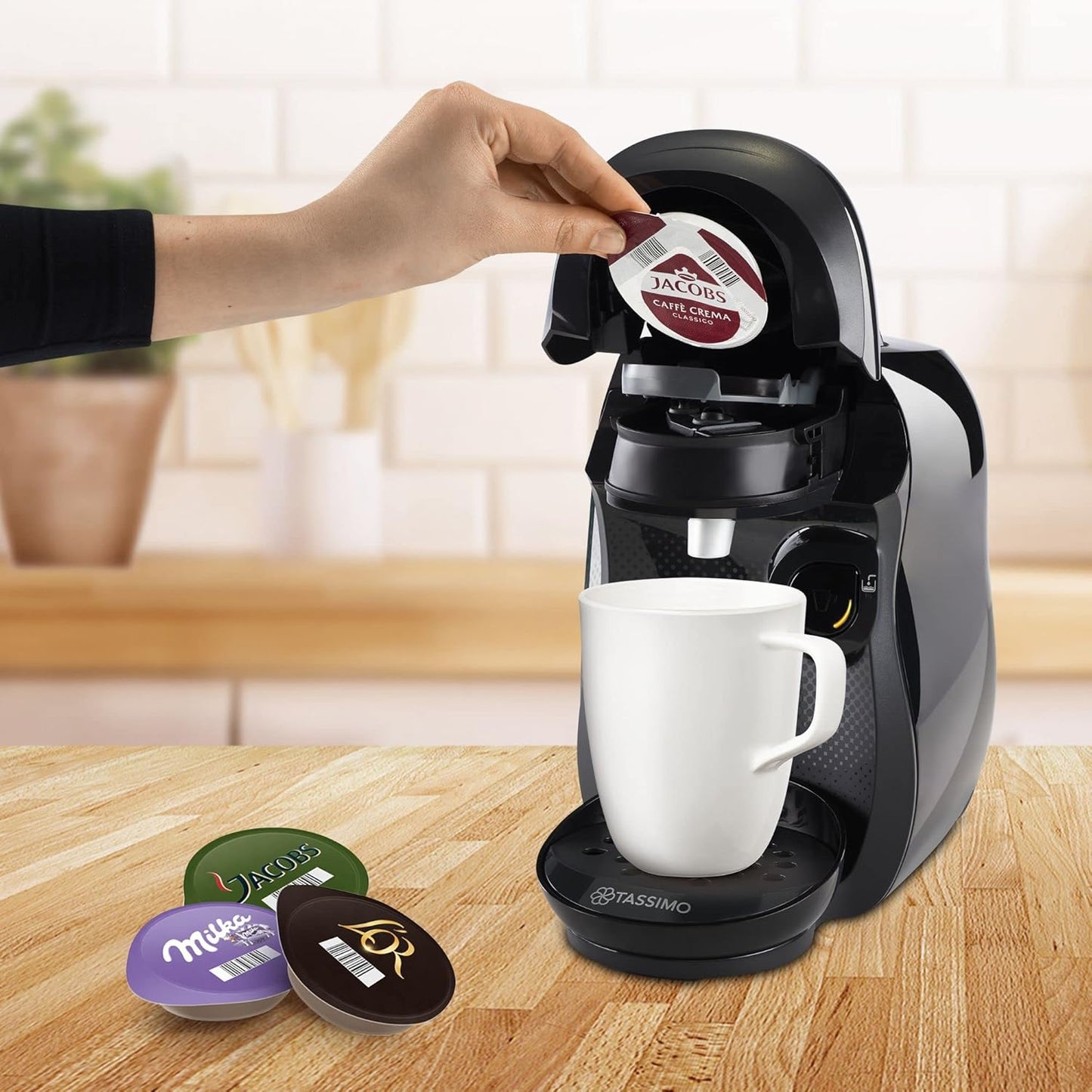 Tassimo Happy TAS1002N Kapselmaschine, Schwarz