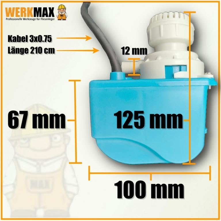 Wasserpumpe für Steinsäge WMP700