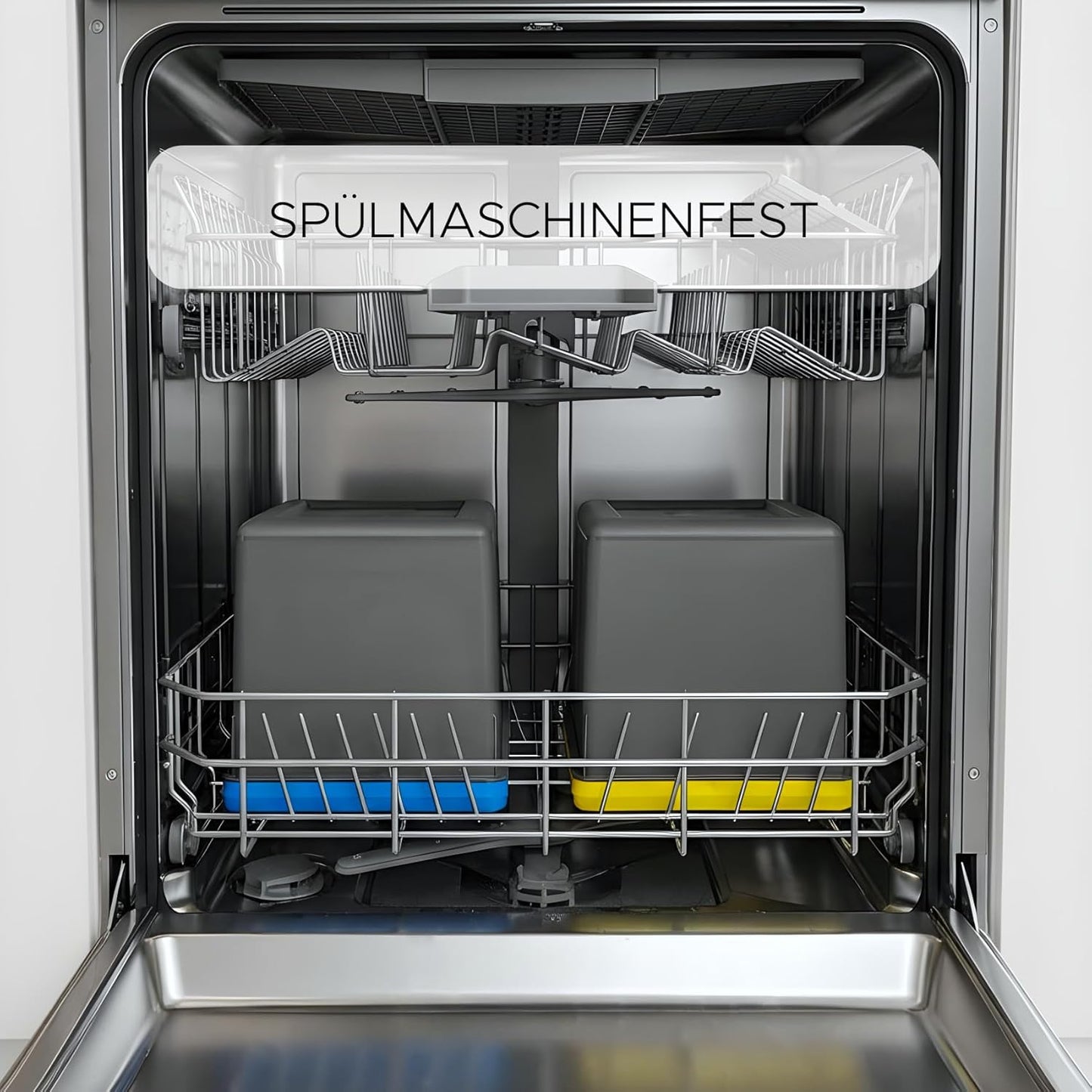 Mülltrennsystem für Küche, Anthrazit 2x 12L